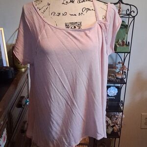 FREE PEOPLE Pink Casual COLD SHOULDER Top SIZE SMALL